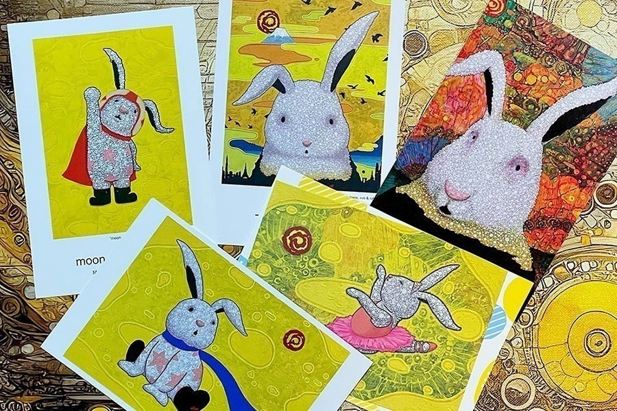 群馬・桐生で亡き父へ捧ぐ追悼展、代表作「月と太陽とウサギ」を世界 群馬・桐生で亡き父へ捧ぐ追悼展、代表作「月と太陽とウサギ」を世界