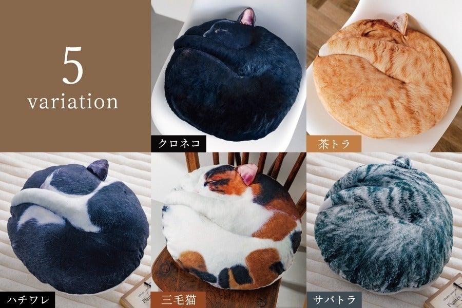 本日12:00〜販売開始／ 『まるで猫!?なクッション〜necomaru〜』に