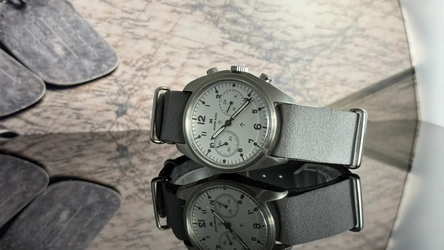 英国軍が愛した伝説の時計Fab Four公式FC絶賛の復刻モデルM.R.M.W