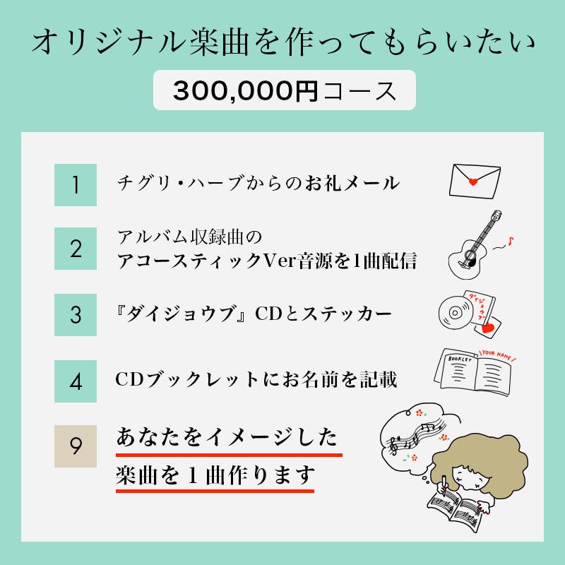 チグリ ハーブ 3rd Album ダイジョウブ Cd制作プロジェクト Campfire キャンプファイヤー チグリ ハーブ 3rd Album ダイジョウブ Cd制作プロジェクト Campfire キャンプファイヤー
