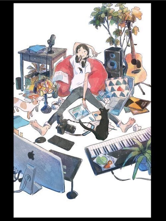私はこんな仕事がしたい展 新井陽次郎さんによるメインイラストが完成 Campfire キャンプファイヤー