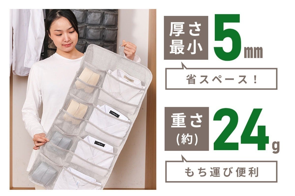 一週間の準備がこれ1枚！ウォールポケットで省スペースで掛ける収納