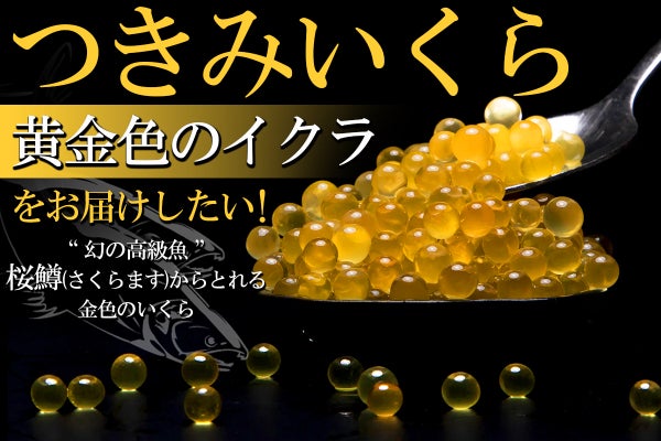 流通量約0.3％の幻の魚「サクラマス」からとれる”つきみいくら”をお