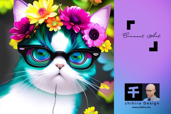 色鮮やかな犬猫アート写真をお届け！chihiro Design ファンコミュ！
