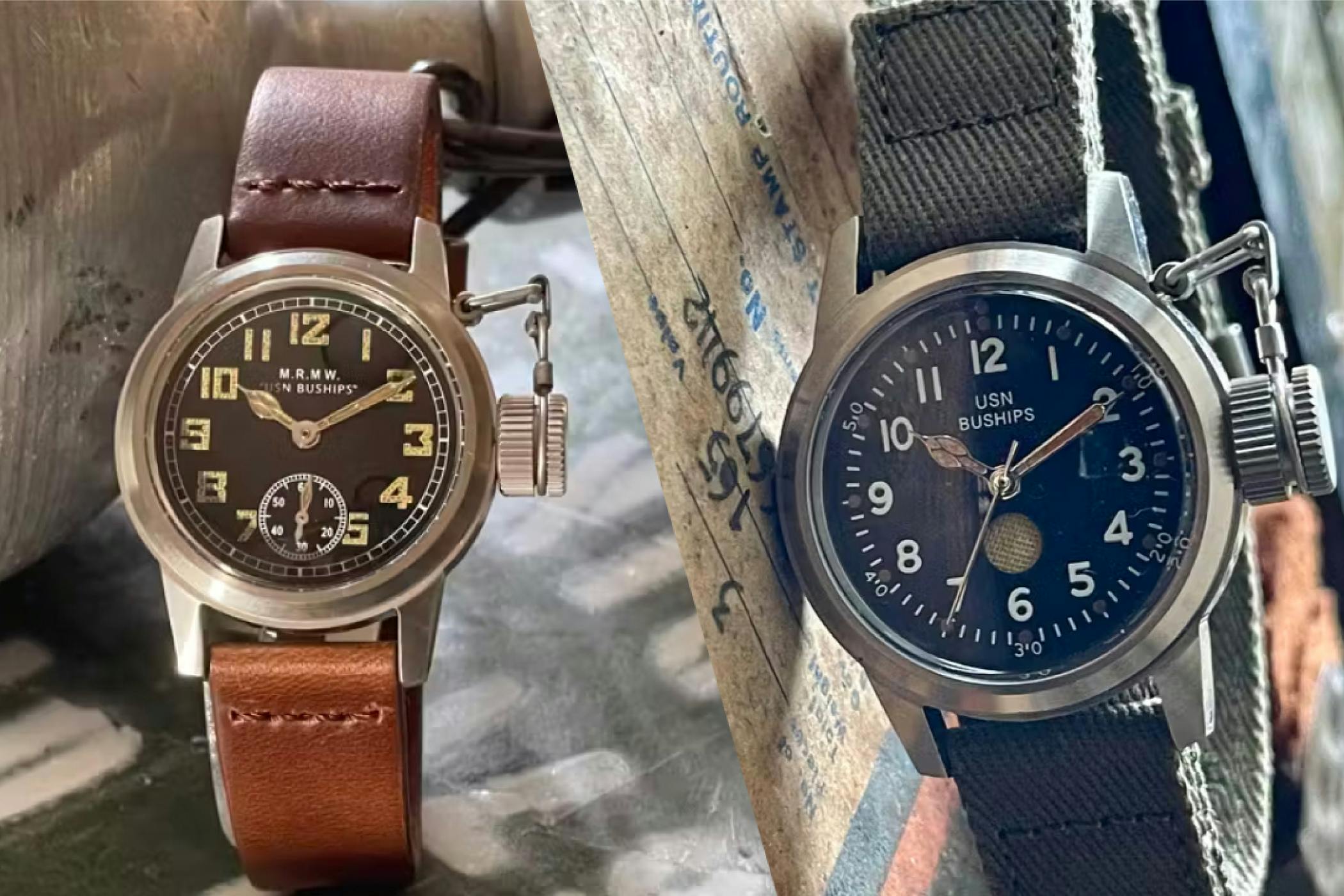 1940年代の名作USミリタリーウォッチを2種復刻：Buships Watch