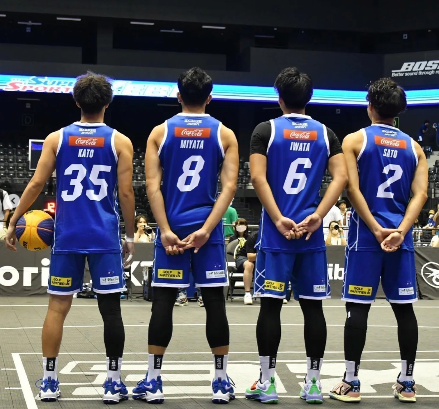 琉球ゴールデンキングス 非売品シューティングシャツ ① 支援者一覧 