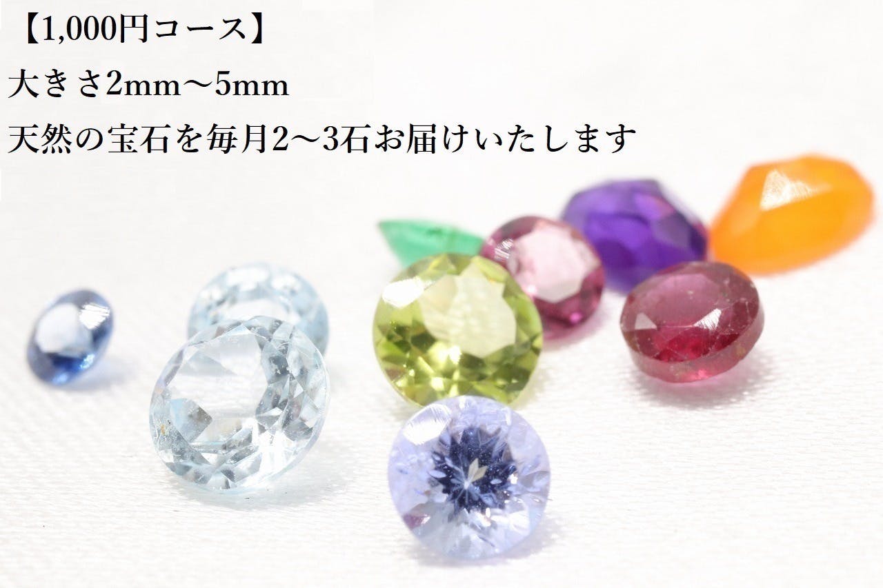 小さな宝石屋さん】月額1,000円から宝石コレクションを始めてみません 