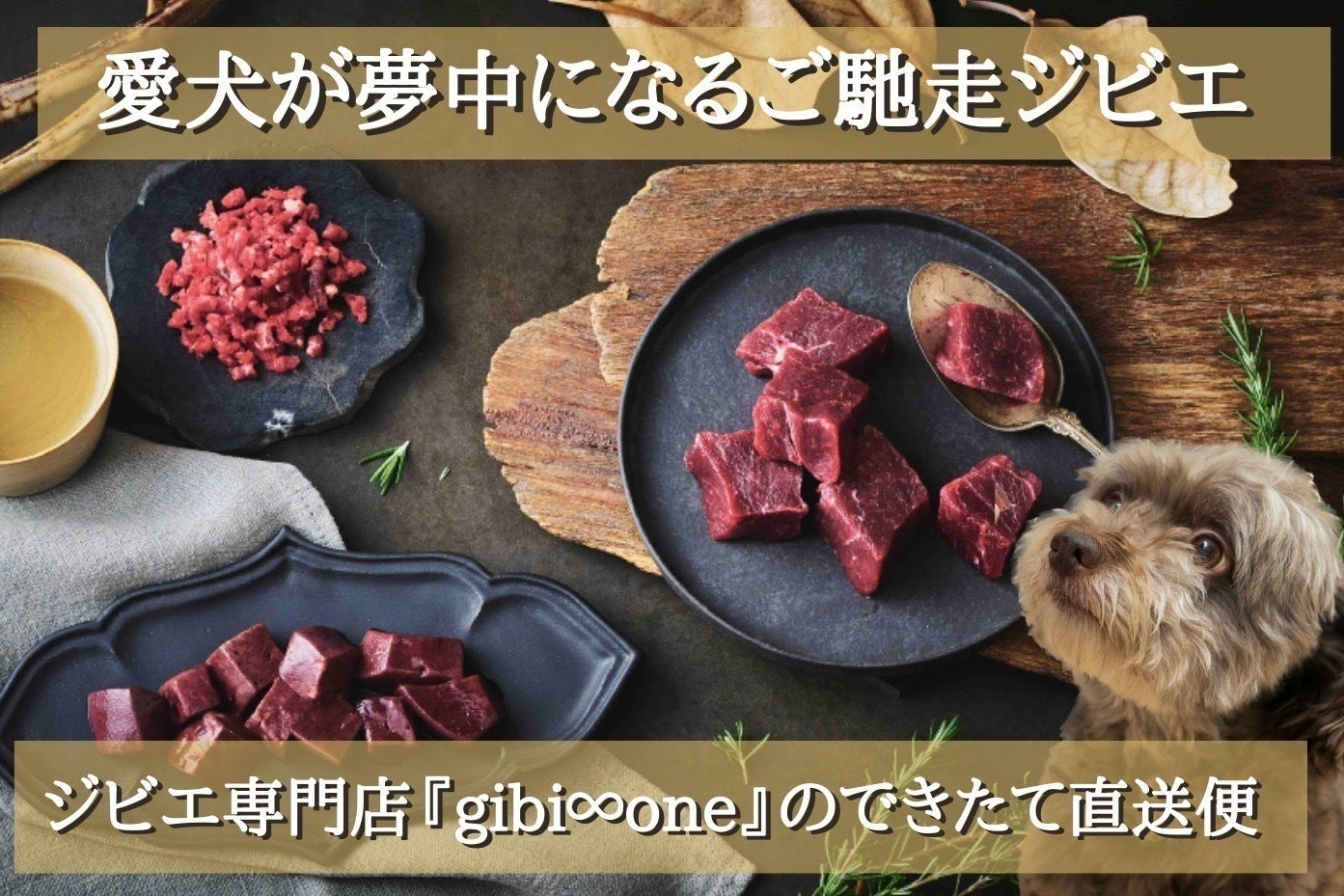 高級レストランに卸すジビエ専門店のペットフード「gibi∞one