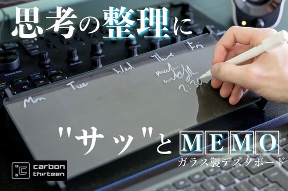 思考の整理、一瞬のアイデアを瞬時に形に!マルチタスクの相棒、ガラス製デスクボード