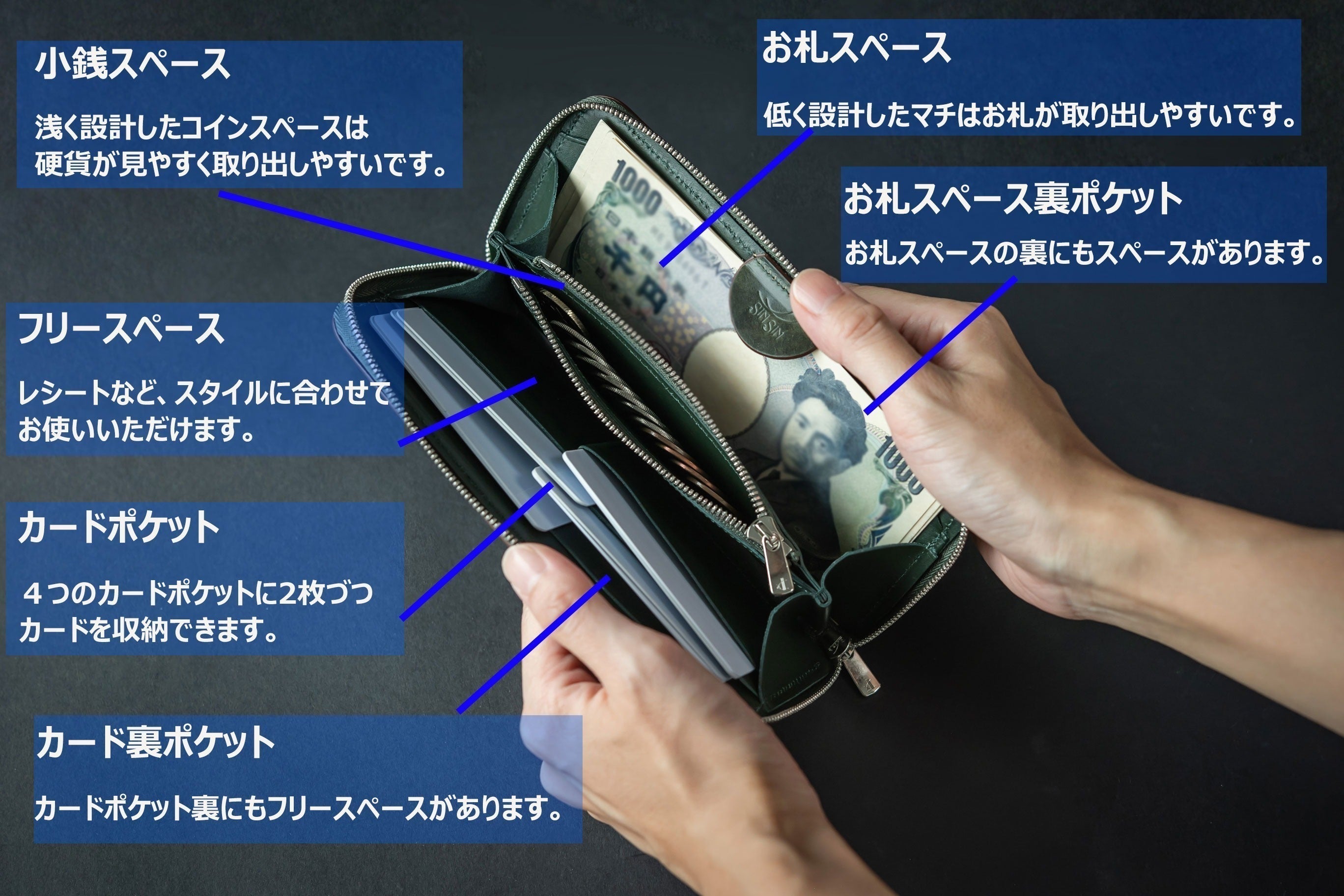 財布職人が最小に挑戦!牛革の3倍耐久性のシェルコードバンで作る極小 財布職人が最小に挑戦!牛革の3倍耐久性のシェルコードバンで作る極小