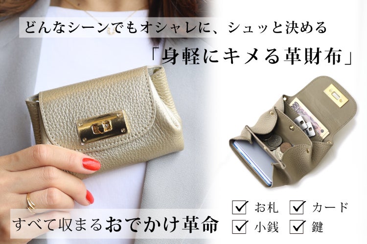 身軽にキメたいミニ財布の決定版【新しいお出かけ革命】オールイン