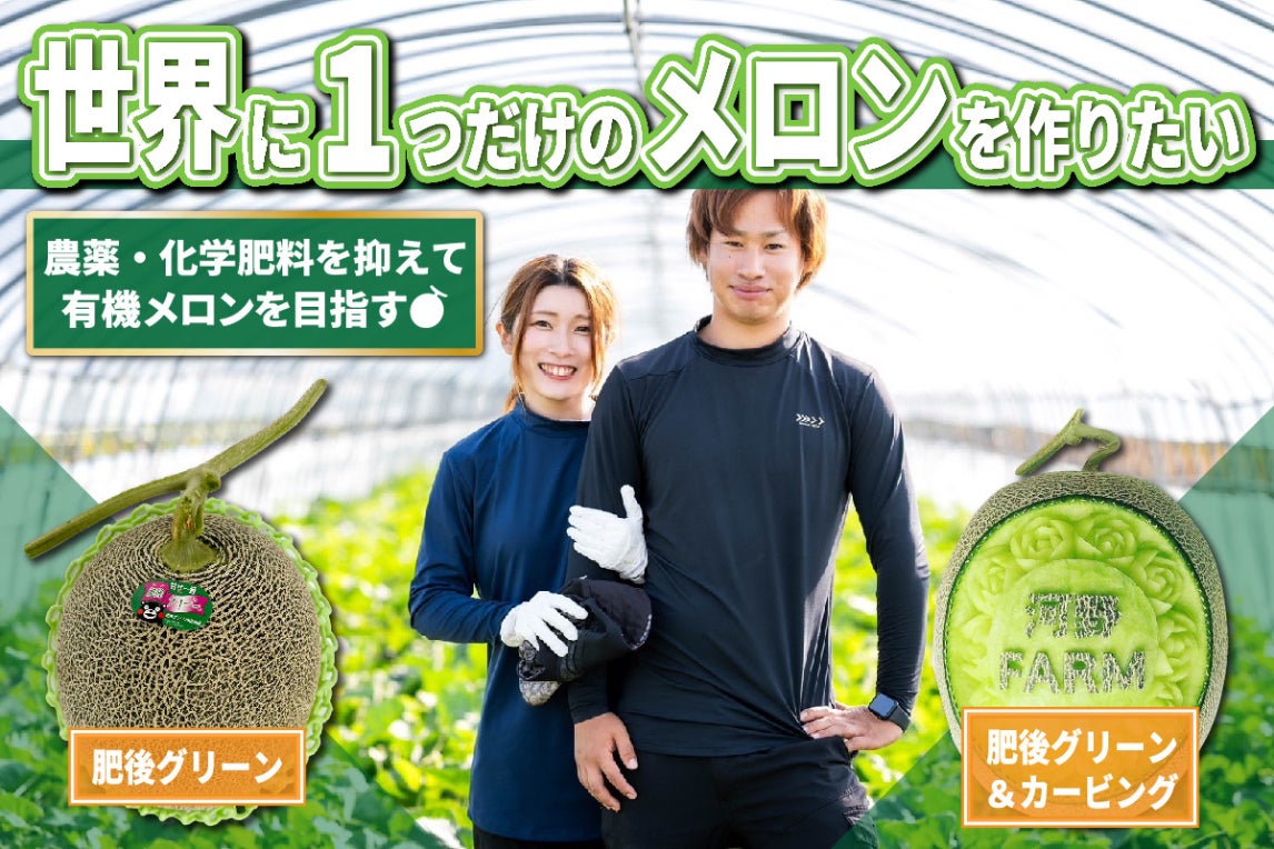 農薬、化学肥料を抑えて世界に1つだけのメロンを作りたい - CAMPFIRE