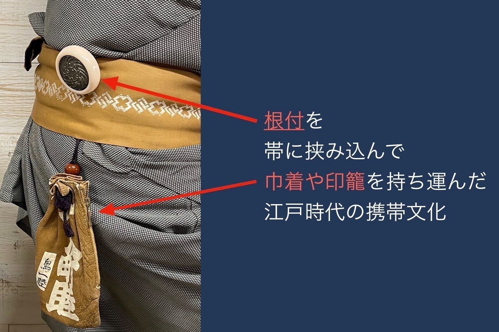 江戸の「根付」とアメリカの「メディスンバッグ」が融合『ベルトフック