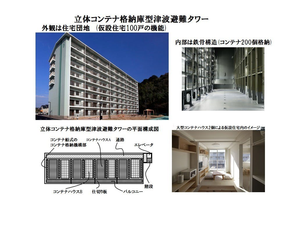 狭い建設用地に仮設住宅を大量に設置できる津波避難タワーで能登半島被災地を支援。 - CAMPFIRE (キャンプファイヤー)