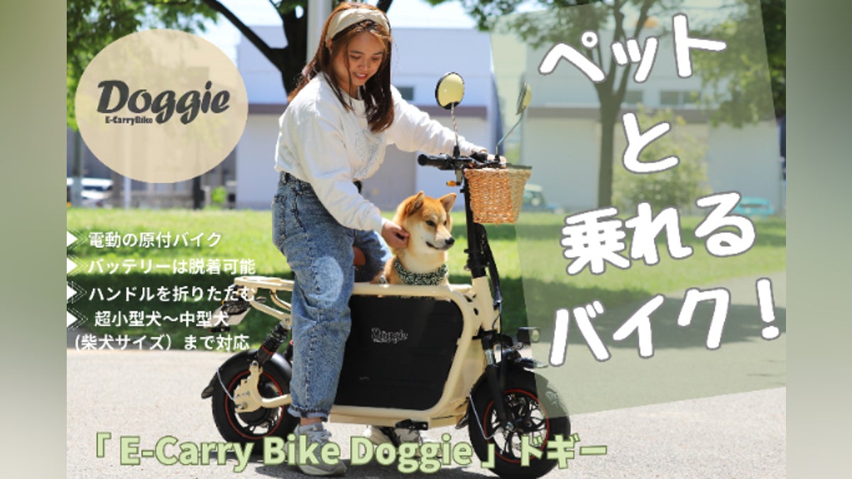 ペットと乗れるバイク 「 E-Carry Bike Doggie 」ドギー 原付 ペットと乗れるバイク 「 E-Carry Bike Doggie 」ドギー 原付