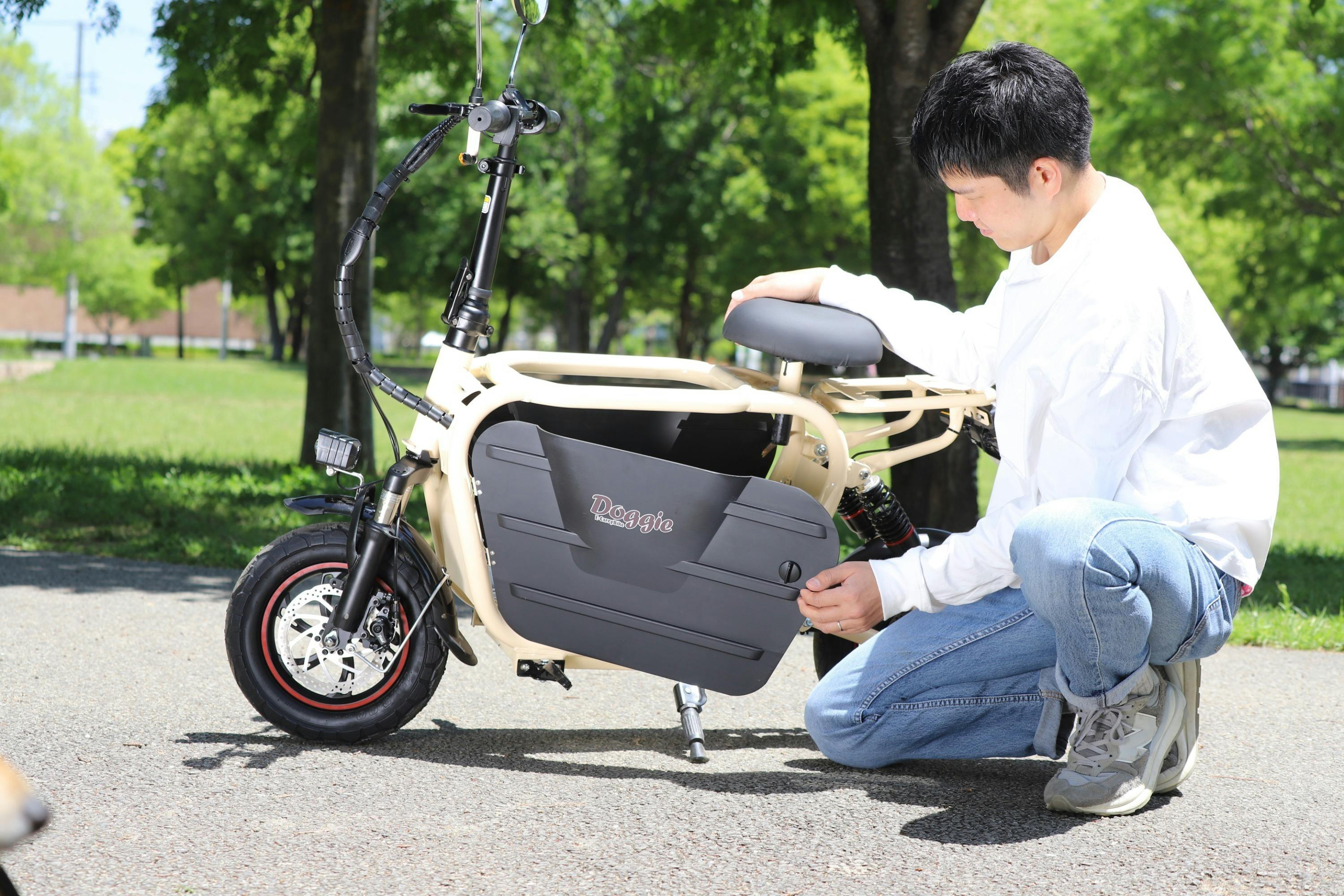 ペットと乗れるバイク 「 E-Carry Bike Doggie 」ドギー 原付 ペットと乗れるバイク 「 E-Carry Bike Doggie 」ドギー 原付