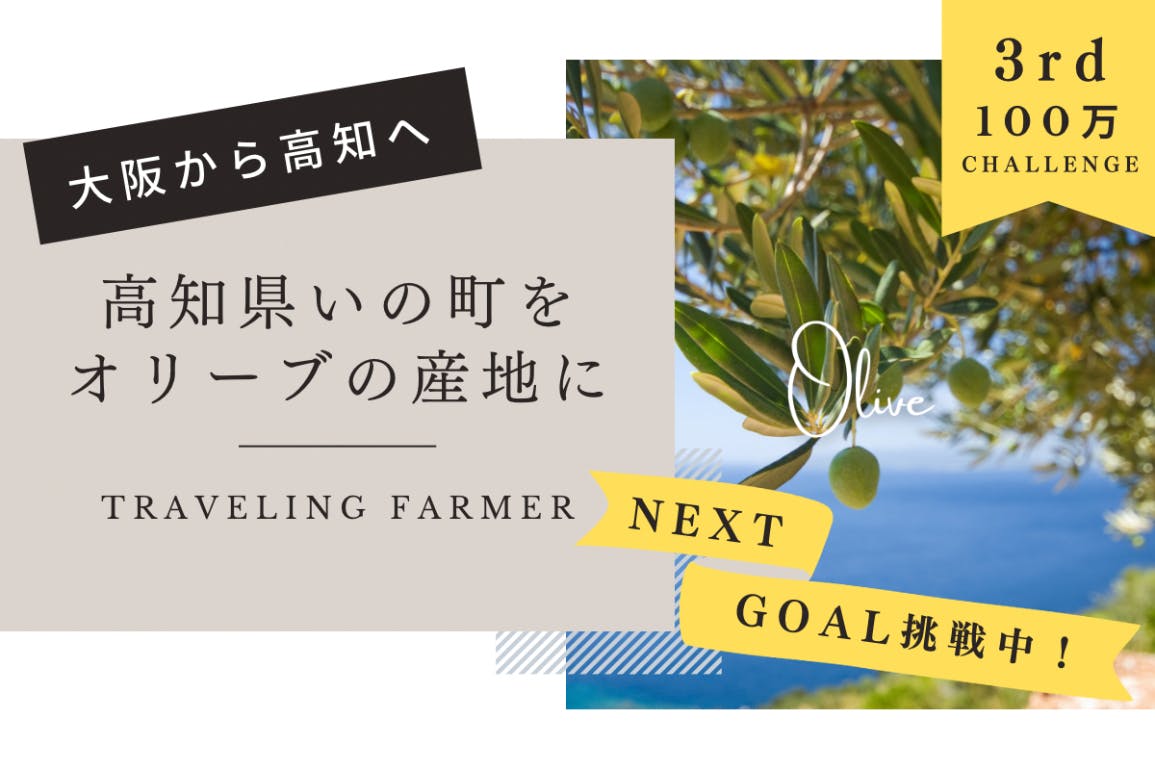 今の自分に出来る新たなチャレンジ！高知県いの町をオリーブの産地に！ - CAMPFIRE (キャンプファイヤー)