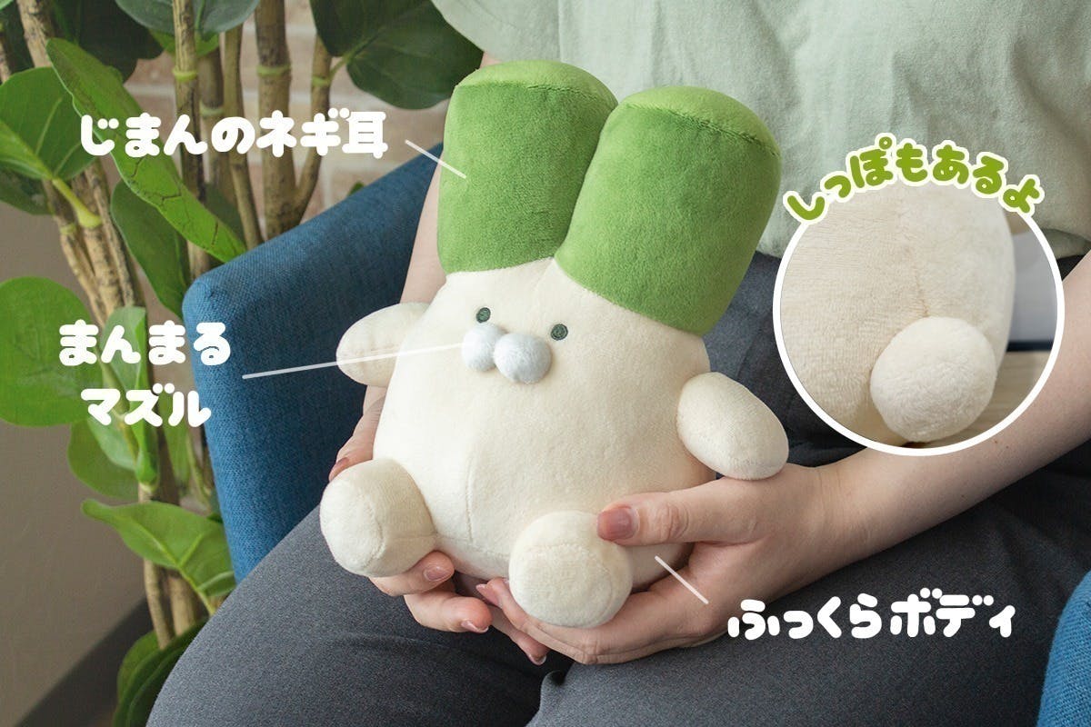 ネギうさぎ ぬいぐるみ ネギうさぎ」ぬいぐるみ化プロジェクト - CAMPFIRE (キャンプ