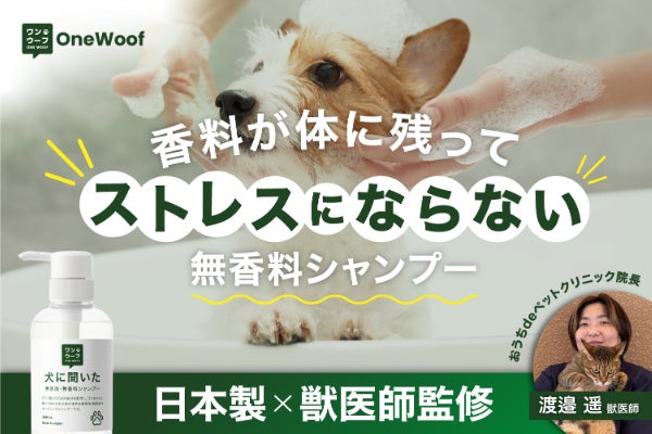 香料が体に残ってストレスにならない無香料シャンプー【獣医師