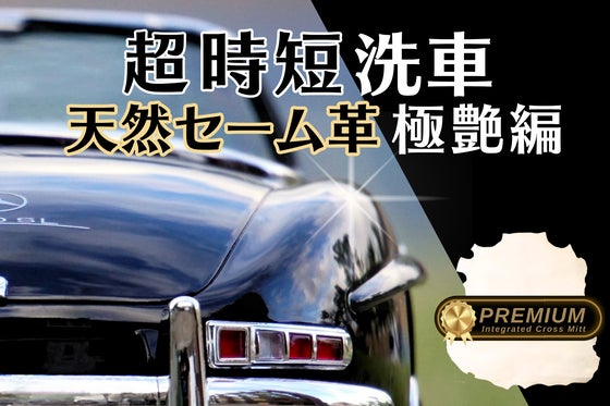 プロが惚れる天然セーム革の光沢力!拭くだけで新車級に輝く、洗車用コラーゲンクロス
