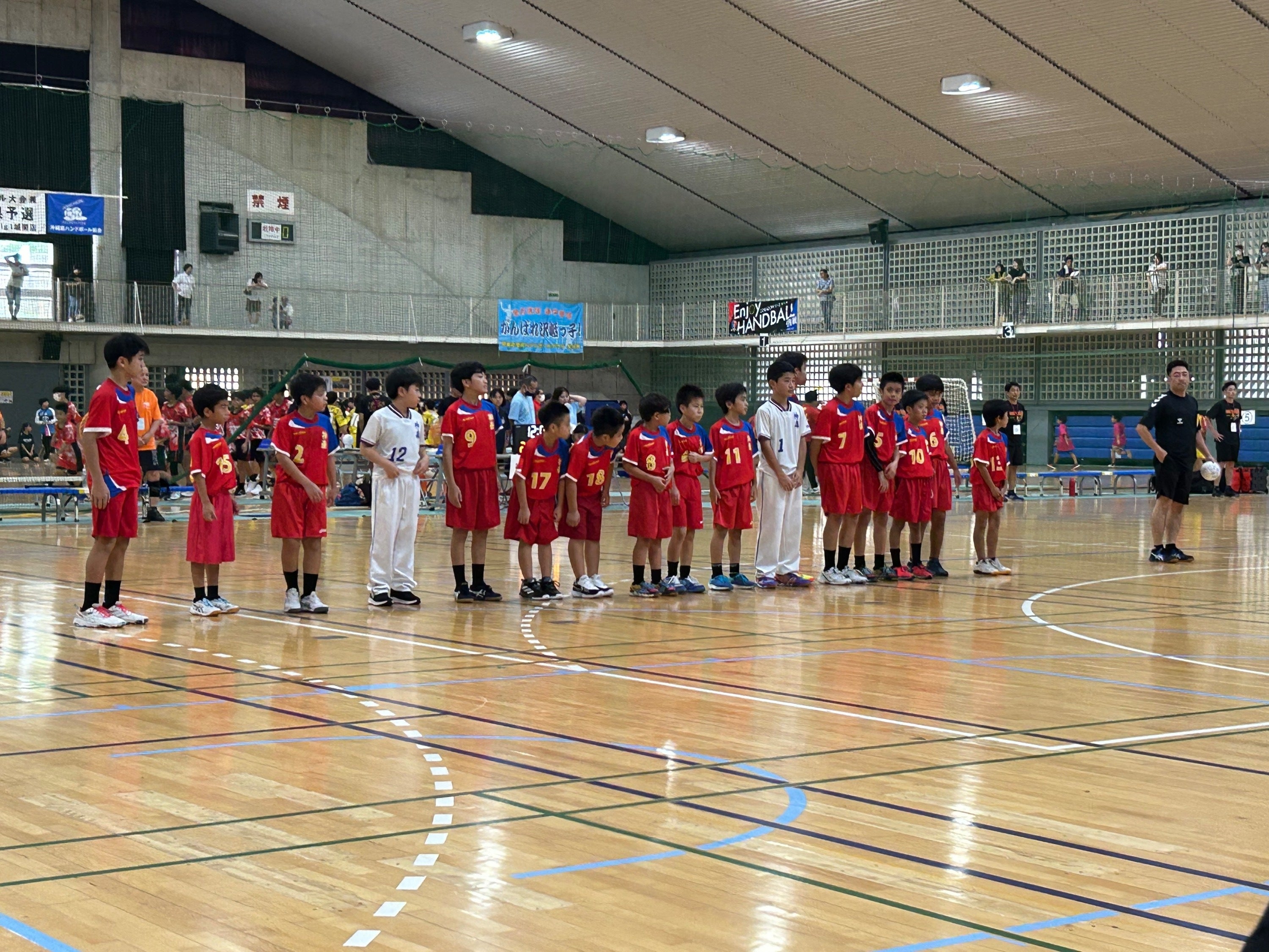 昭和29年◆鯖江市神明小学校 創立80周年記念 金属製 OH済み手巻き置き時計 ハンドボール九州大会制覇】沖縄県代表として頑張りますので、応援