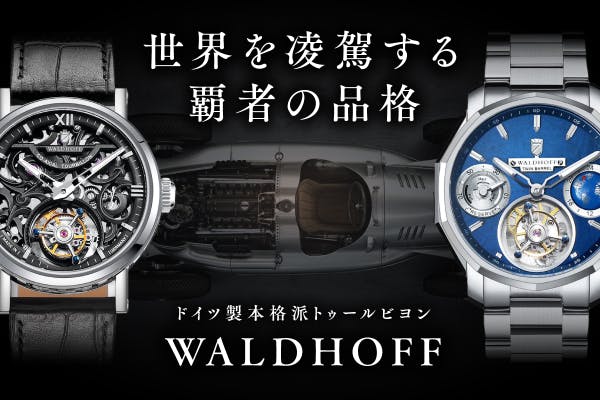 WALDHOFF トゥールビヨン 美品【ドイツ製本格派トゥールビヨン】 ドイツの本格派トゥールビヨン第4弾】高級車のような美観を纏う