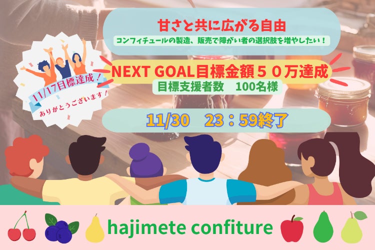 甘さと共に広がる自由！障害者の選択肢を増やしたい！ - CAMPFIRE 