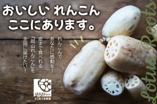 れんこんページ れんこんであなたに感動を！皮まで食べれる『岡山れんこん』を全国に
