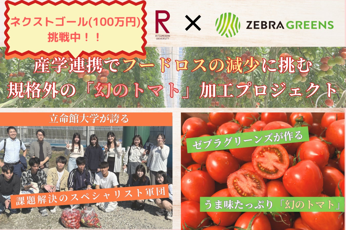 産学連携で挑む規格外の「幻のトマト」加工プロジェクトwith立命館大学