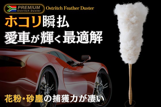 花粉や黄砂から守る!静電気とホコリを寄せ付けないオーストリッチフェザーダスター