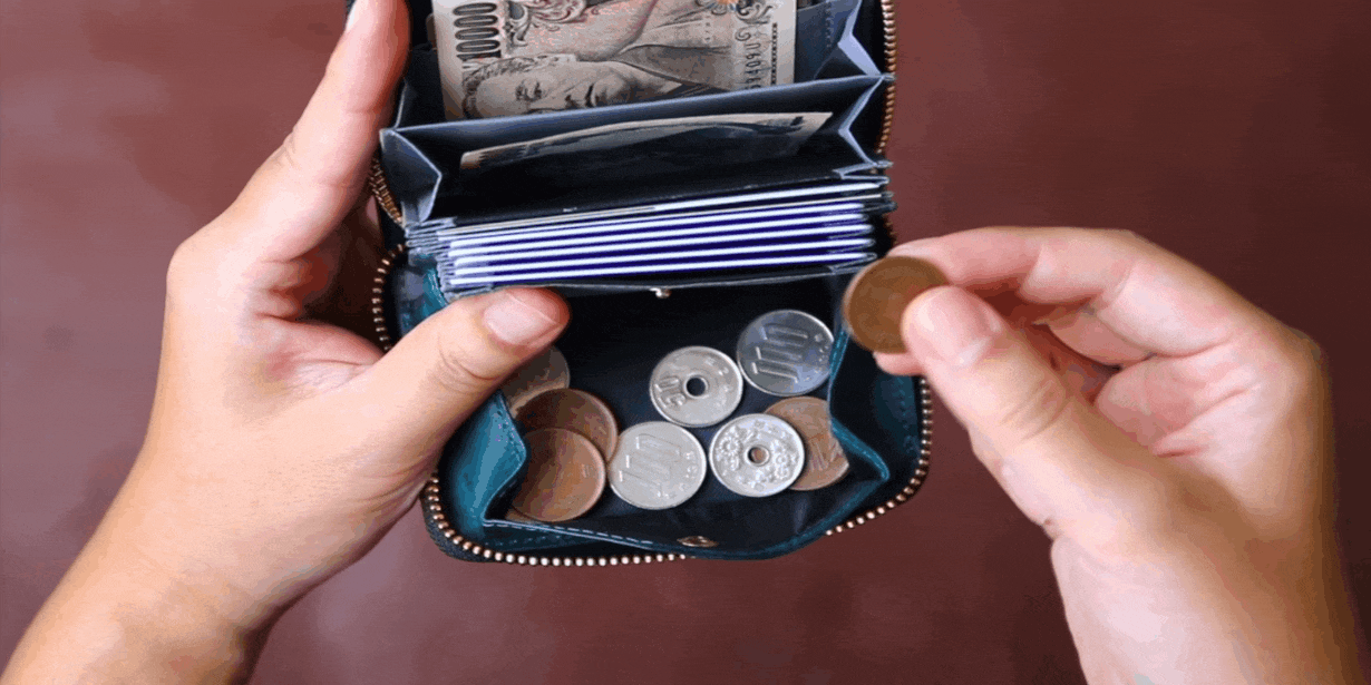 お札は折らず・膨れない新構造を実現したラウンドZIPミニ財布 お札は折らず・膨れない新構造を実現したラウンドZIPミニ財布