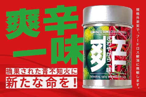 活動報告一覧 - 早摘み青不知火の皮と唐辛子で絶品一味を開発！規格外
