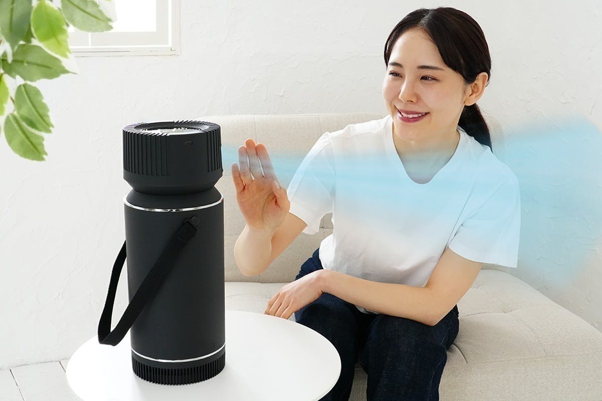 冷媒に電気を使わないエコな冷風機。湿気を出さないドライ
