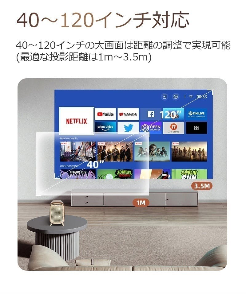 楽天市場】プロジェクター 小型 Netflix公式ライセンス取得