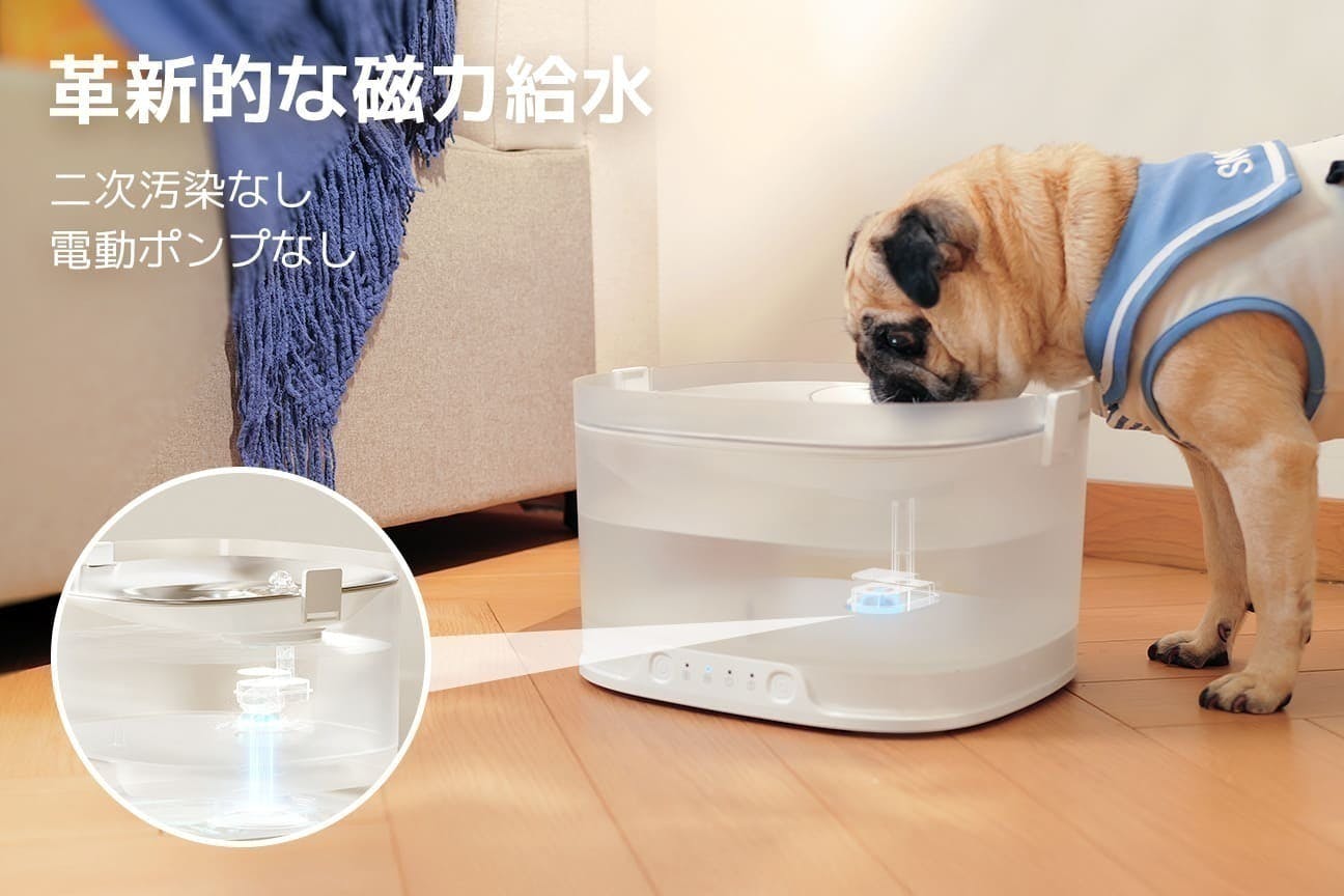 ELFIN FOUNTAIN エルフィン給水器 E1+ ＋ 未使用フィルター4枚