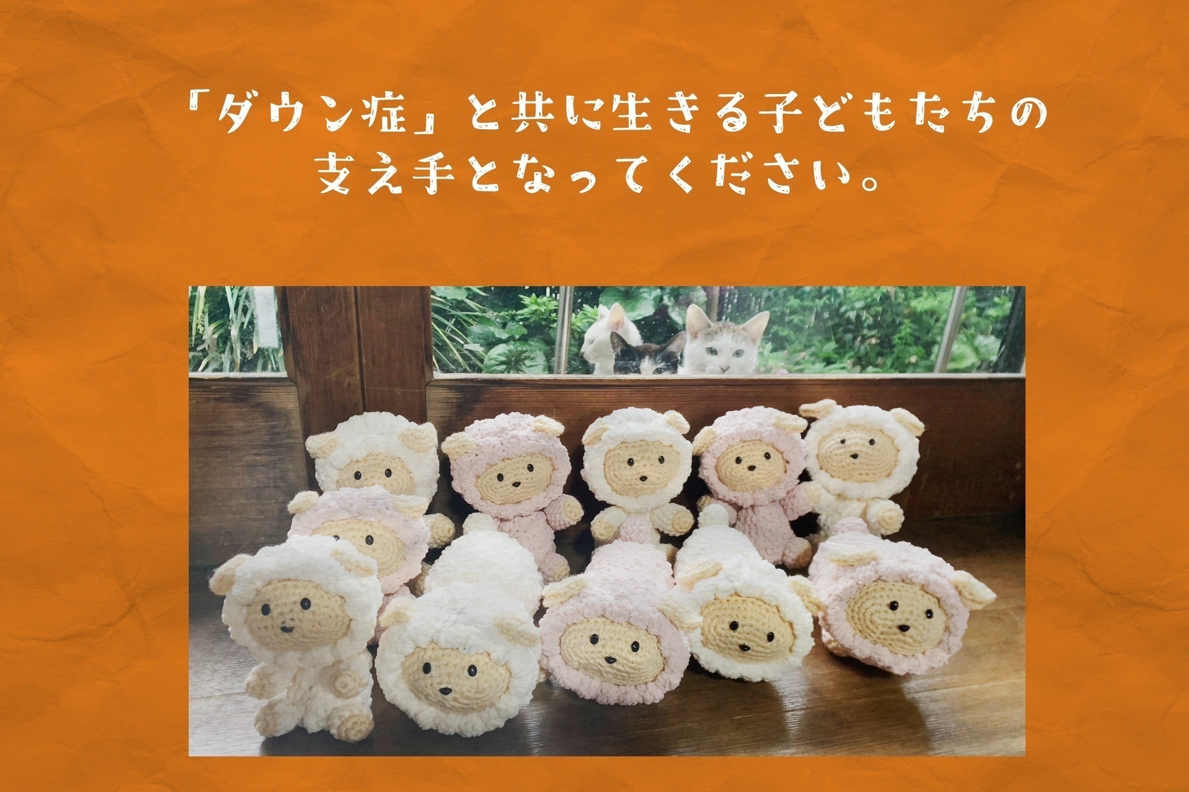 羊さんプロジェクト-ダウン症や重病の子どもたちに編みぐるみを贈ろう