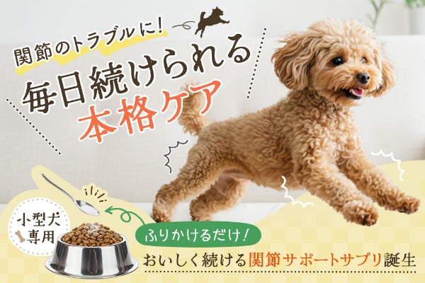小型犬専用関節サプリ】毎日手軽にケア！愛犬とずっと健康に過ごしたい