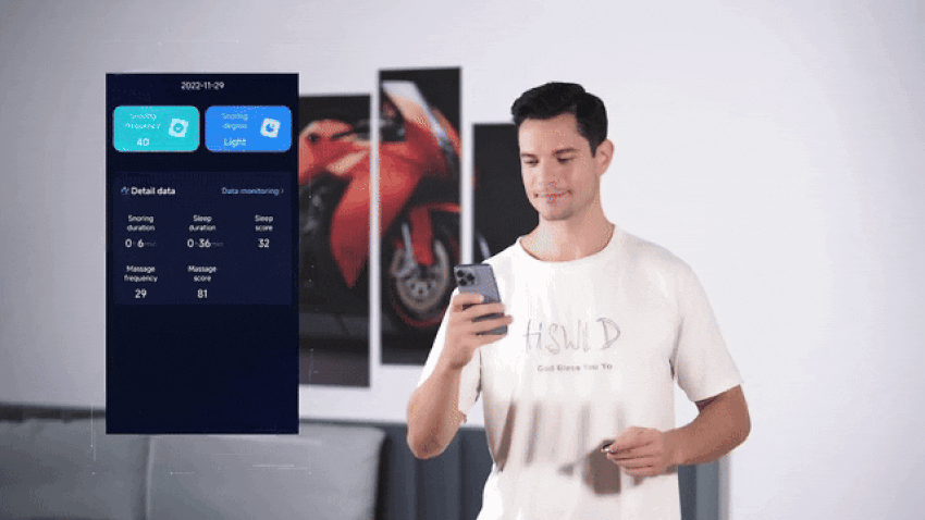 AIでいびきを察知＆対策。新時代のスマートいびきケア『Sleepmi Z3