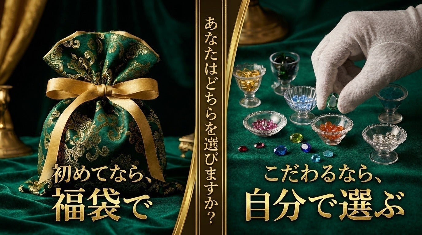 直輸入の天然石ルースを多くの方に宝石お楽しみ袋としてと提供したい
