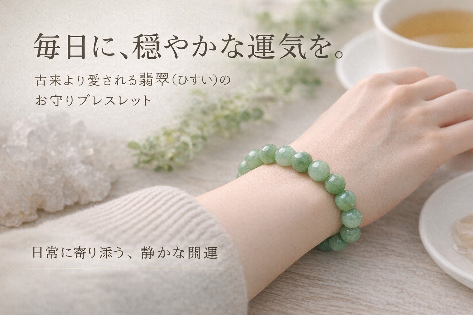 穏やかで強い運気”を日常に。翡翠が導く毎日の調和と活力☆開運翡翠 穏やかで強い運気”を日常に。翡翠が導く毎日の調和と活力☆開運翡翠