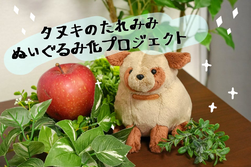 思わず守ってあげたくなる♪タヌキのたれみみぬいぐるみ化 思わず守ってあげたくなる♪タヌキのたれみみぬいぐるみ化