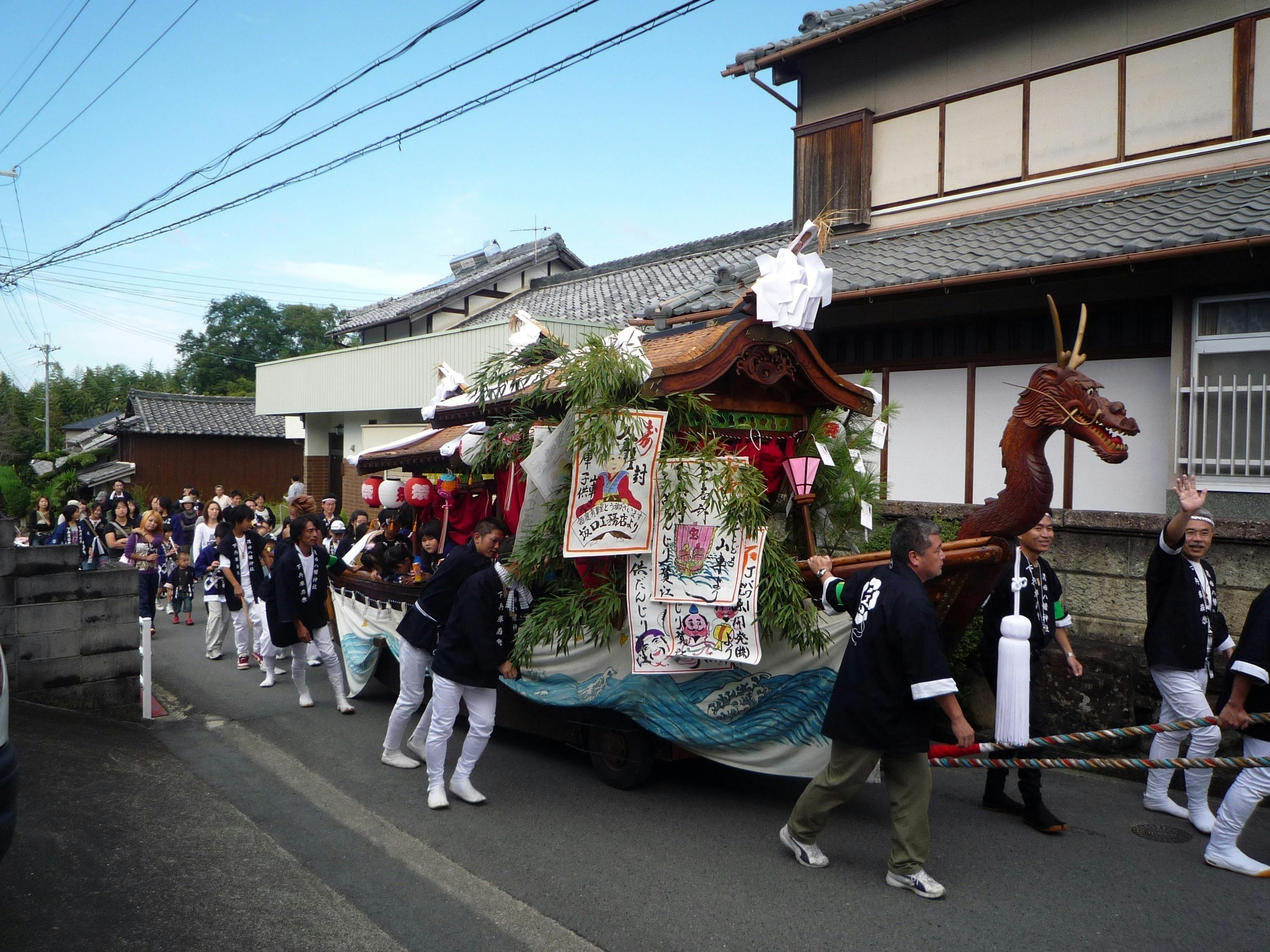 隅田八幡神社秋祭りで使われる下兵庫山車（だんじり）の修理費用を集め
