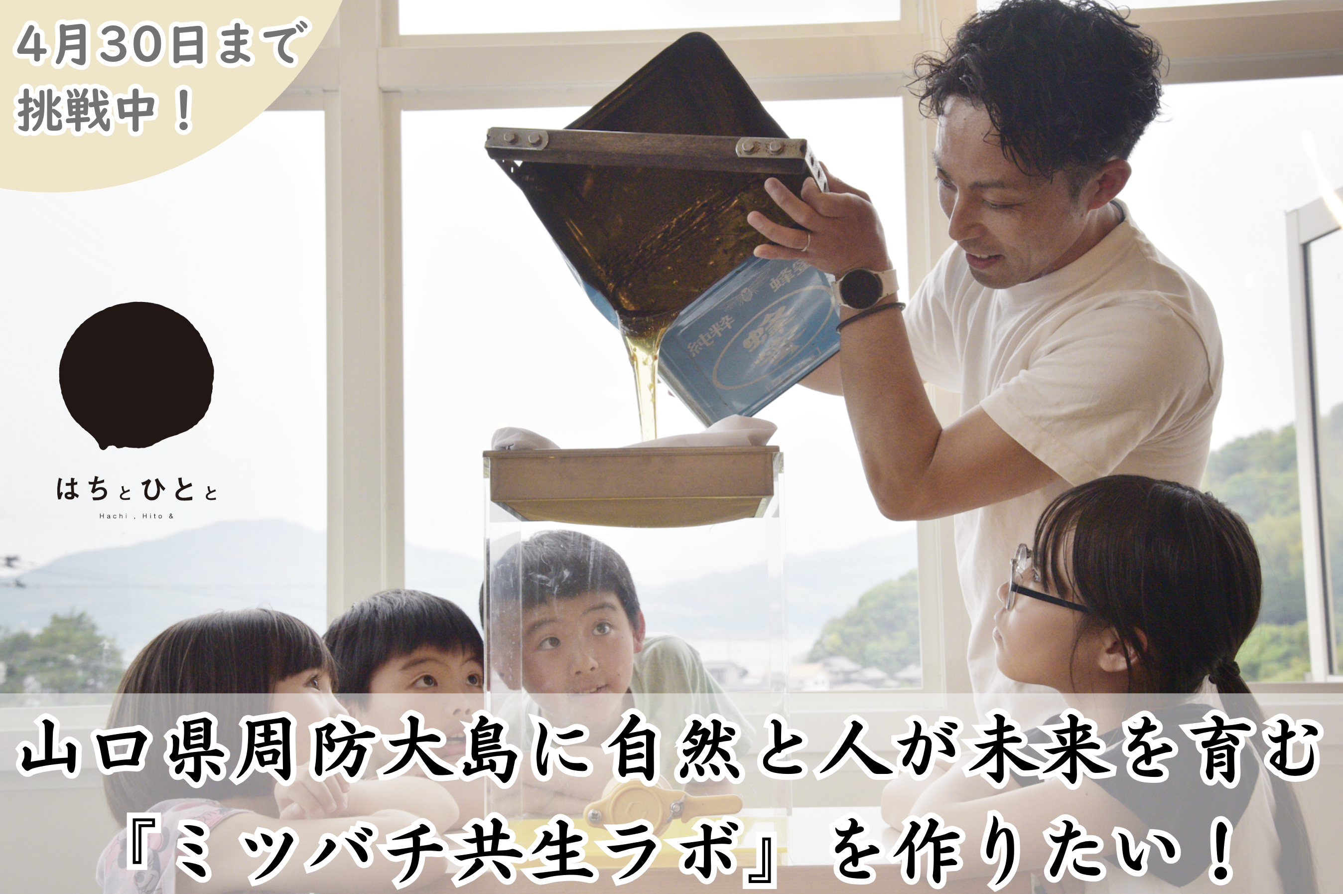 山口県周防大島に自然と人が未来を育む『ミツバチ共生ラボ』を作りたい