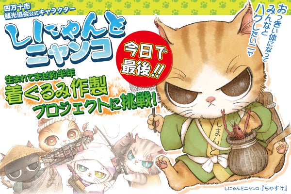 触れ合えるしにゃンコ！～四万十市の猫キャラに、命を吹き込む着ぐるみ