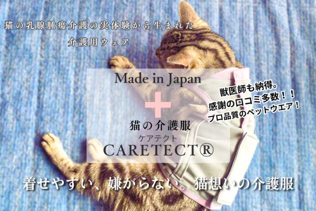 急な自壊に！猫や犬の乳腺腫瘍をサポートする介護服CARETECTを広めたい