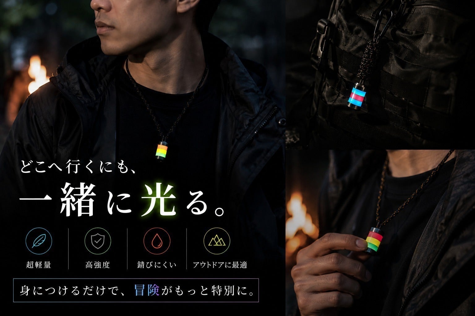 絶大人気「幻想的な光を放つTC4チタン製ルミナスペンダント 絶大人気「幻想的な光を放つTC4チタン製ルミナスペンダント