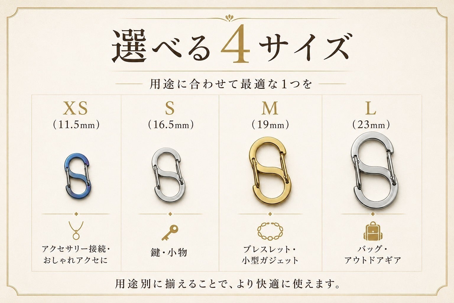 1gのチカラ。毎日を変える超軽量「錆びない・軽い・強い」一生モノの