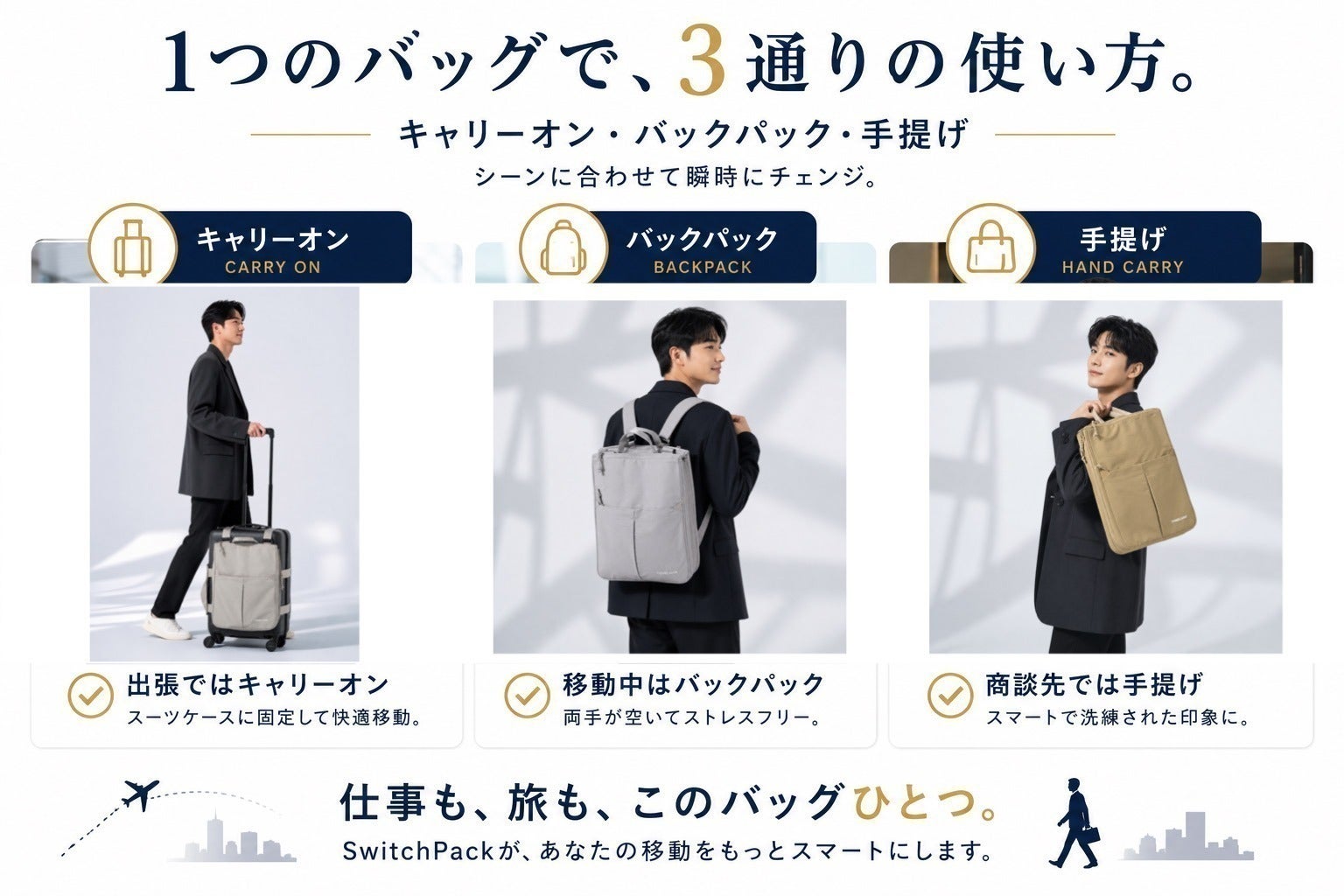 仕事も、旅も、このバッグひとつ。 - CAMPFIRE (キャンプファイヤー) 仕事も、旅も、このバッグひとつ。 - CAMPFIRE (キャンプファイヤー)