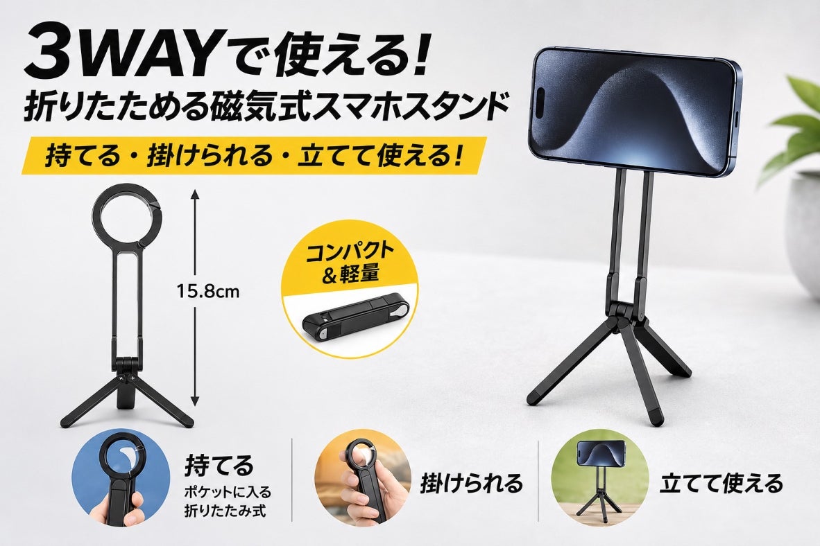 1台5役の折りたたみスマホリングスタンド「RINGOD」 - CAMPFIRE