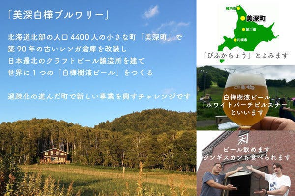 世界初 北海道の白樺樹液を使ったクラフトビールをつくるへのコメント Campfire キャンプファイヤー